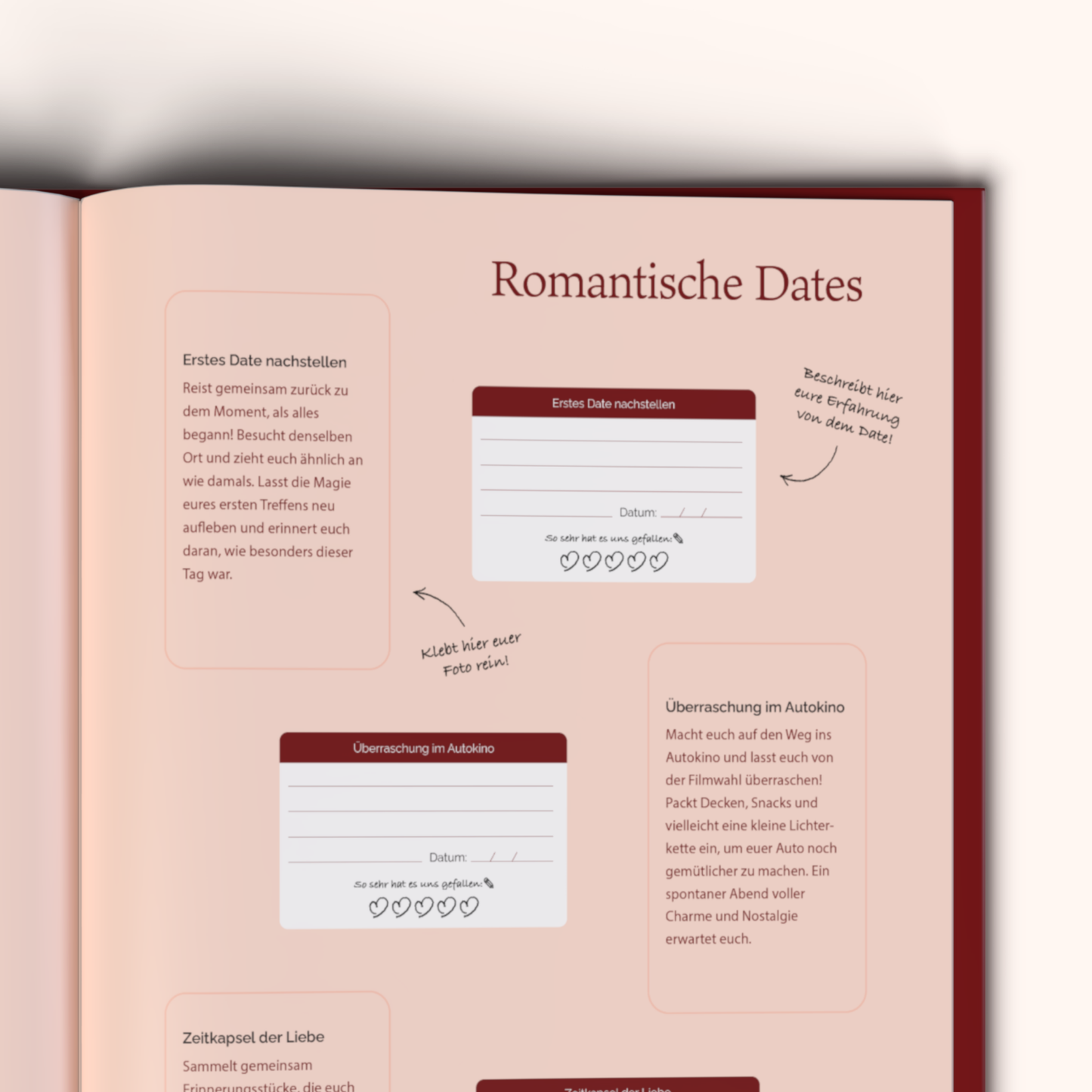 Glücksmomente – Das Date Journal für mehr Nähe