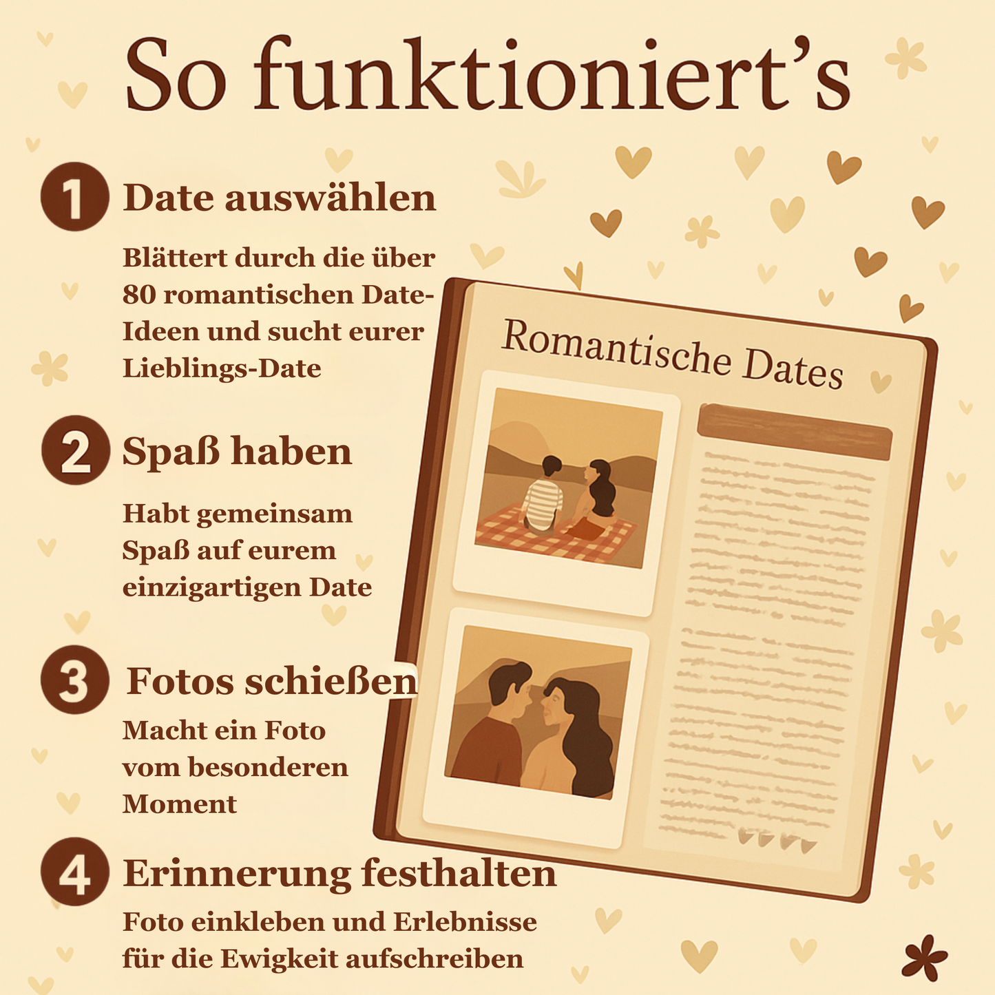 Glücksmomente – Das Date Journal für mehr Nähe